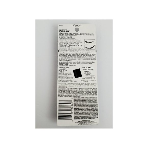 L'oreal #214 2 Pk Voluminous X Fiber Black Mascara - Picture 2 of 2